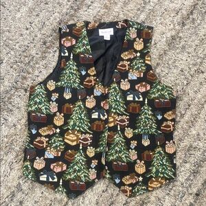 Westbound Christmas holiday tapastry women’s vest sz XL
